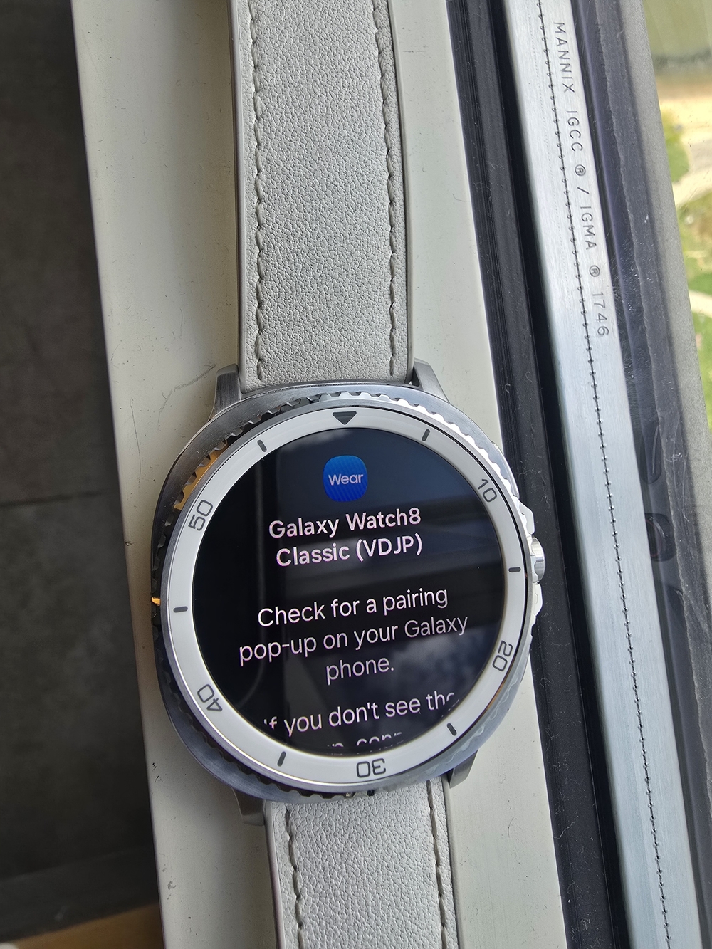 Samsung Galaxy Watch8 Classic - White Strap with Silver Bezel
